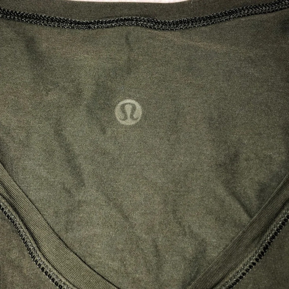 Lululemon small olive green open front fitness top - Picture 3 of 6